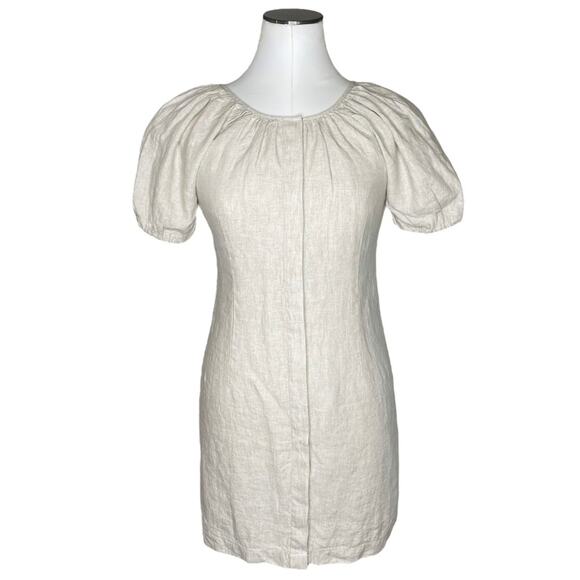 J. Crew V-back Linen Shirtdress - Picture 2 of 10